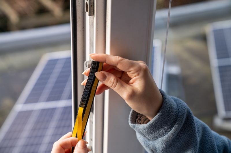 Technician applying sealant